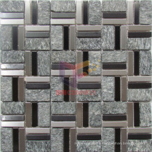 Slate Mix Stainless Steel Morden Style Mosaic Tiles (CFM1083)